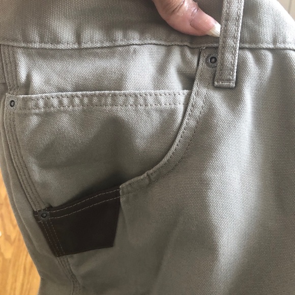 Wrangler Workwear Rigg Five Pocket Light Brown Tan Carpenter Work Pants - Picture 4 of 12